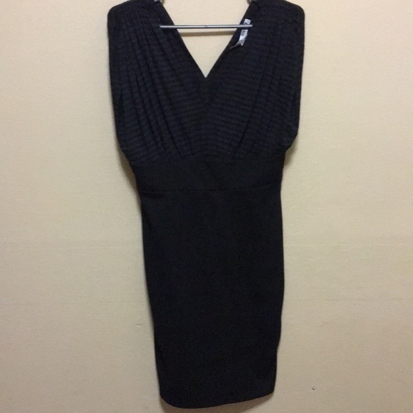 nessary objec Dresses & Skirts - Black dress with stripes on top